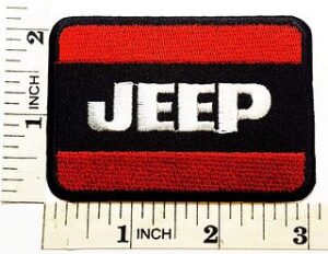 Jeep Wrangler Grand Cherokee 3.1" x 2.6" Sew Ironed On Embroidery Patch