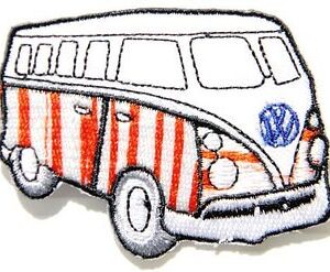VW Volkswagen Bug Beetle Racing Patch 2.5"x2" Sew/Iron On Embroidered