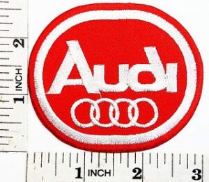 Audi Motorsport Racing Team patch Symbol 3"x 2.5" Sew Ironed On Embroidery Patch