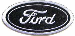 Ford Classic Black mimi Logo Sew Ironed On Badge Embroidery Patch