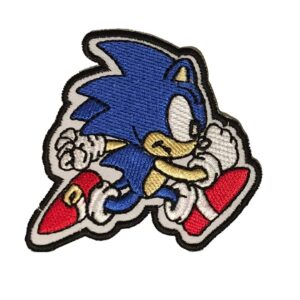Sonic OPEN ARMS 3" Logo Sew Ironed On Badge Embroidery Patch