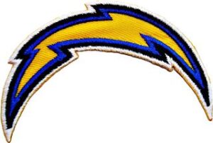 Los Angeles Chargers Logo Iron-on or Sew-on Embroidered Applique Emblem Patch Badge