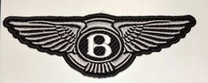 BENTLEY Car Logo Sew/Iron On Embroidered Badge