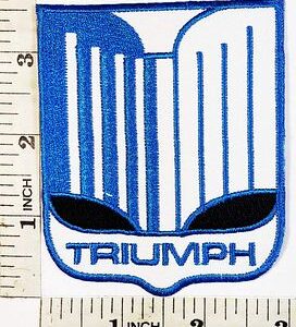 Triumph Motorcycles Biker Racing 3.5" Sew Ironed On Embroidery Applique Patch