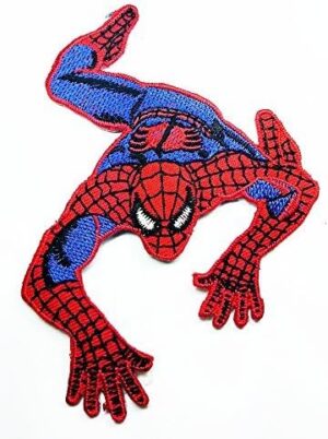 Spiderman Web Superhero Cartoon Patch 8cmX 10.5cm iron on Patch Embroidered