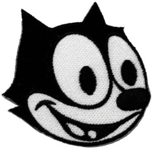 2.8" x 2.8" Felix the Cat DIY Embroidered Sew Iron on Patch