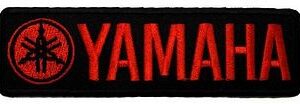 Yamaha 4.6" x 1.4" Logo Sew Ironed On Badge Embroidery Patch
