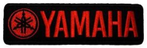 Yamaha 4.6" x 1.4" Logo Sew Ironed On Badge Embroidery Patch