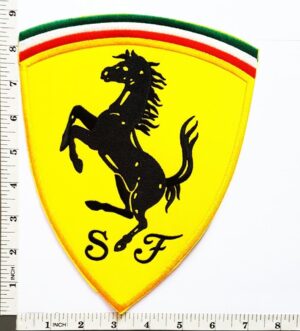 Big Jumbo Large Ferrari Motorsport Racing Team Embroidered Applique Emblem Patch