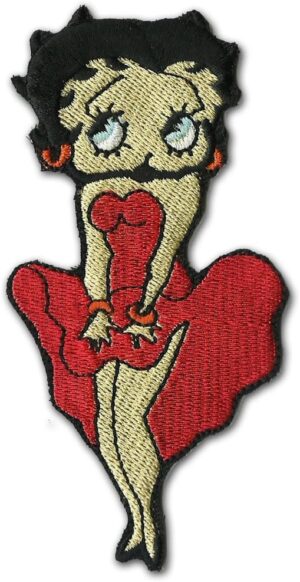 Betty Boop Cartoon 4.5" Logo Sew Ironed On Badge Embroidery Applique Patch
