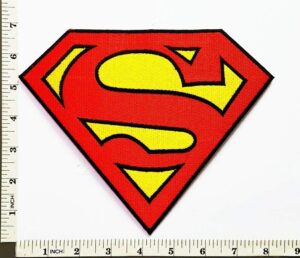 Big Jumbo Superman Superhero Cartoon Iron-on Sew-on Embroidered Applique Patch