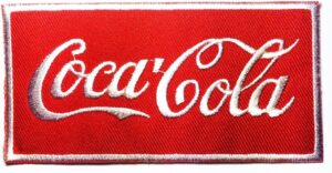 Enjoy Coca Cola Coke Soft Drink 10 cm x 5 cm Sew Iron on Patch Badge Embroidery