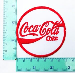 Enjoy Coca Cola Coke Soft Drink Patch Logo 3" Sew Iron on Embroidered Patch