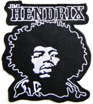 Jimi Hendrix Logo Sew Ironed On Badge Embroidery Patch