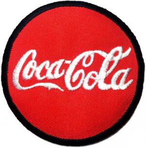 Enjoy Coca Cola Coke Soft Drink logo 7.3 cm Sew Iron on Patch Badge Embroidery