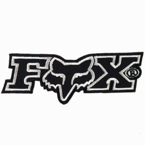 Fox Racing thin Logo Sew Ironed On Badge Embroidery Patch