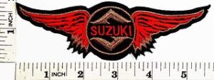 SUZUKI Motorcycle Motocross MotoGP Patch 6"x2" Sew/Iron On Embroidered Badge