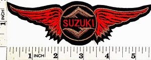 SUZUKI Motorcycle Motocross MotoGP Patch 6"x2" Sew/Iron On Embroidered Badge