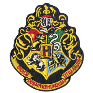 Harry Potter Hogwarts Crest Sew Ironed On Embroidery Applique Patch.