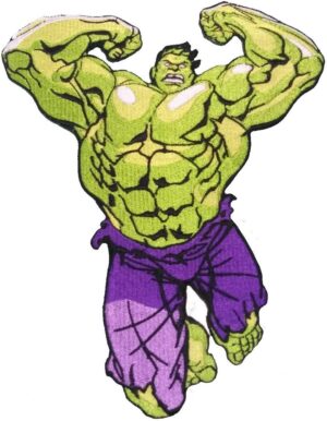Hulk Huge Logo Sew Ironed On Badge Embroidery Patch