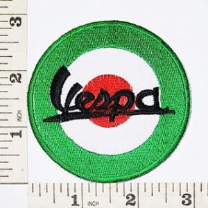 Vespa Moped Scooters Motorcycles Biker Patch 3" Embroidered Sew Badge Patch