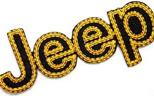 Jeep Wrangler Grand Embroidered Patch 3.5"x1.5" Sew/Iron On Logo Applique Badge