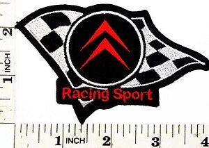 Citroen Racing Sport Cars Team Patch Logo 4"x2.5" Sew/Iron On Embroidered Badge
