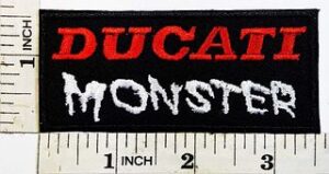 Ducati Motorcycles Biker Racing Sport 6" x 3.6" Sew Ironed On Embroidery Patch