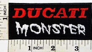 Ducati Motorcycles Biker Racing Sport 6" x 3.6" Sew Ironed On Embroidery Patch