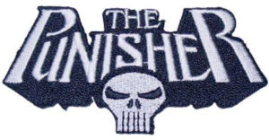 The Punisher Skull Name Sew Ironed On Badge Embroidery Applique Patch.