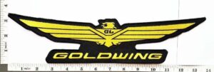 Big Huge Jumbo GOLDWING Racing Sew Iron on Embroidery Applique Patch