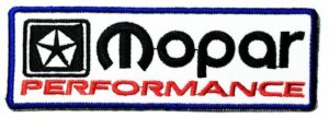 MOPAR performance Sign Chrysler 11.2 cm x3.7 cm Iron-on Sew-on Embroidered Patch