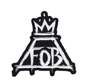 FALL OUT BOY fob crown Logo Sew Ironed On Badge Embroidery Patch