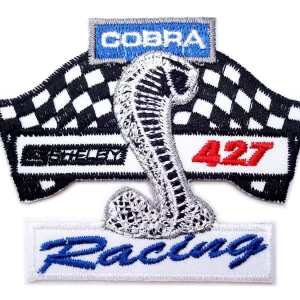 SHELBY Cobra 427 Mustang Ford Car Logo Sew Ironed On Badge Embroidery Patch