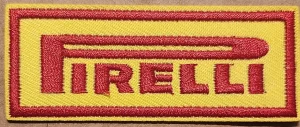 Yellow Pirelli Tires Motorcycles Racing Biker Logo Sew Iron On  Embroidery Patch