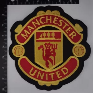 MANCHESTER UNITED MUFC MAN 8" Logo Sew Ironed On Badge Embroidery Patch