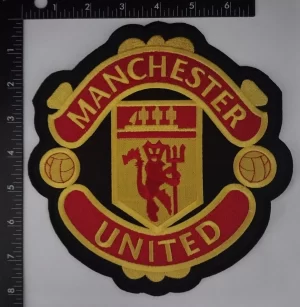 MANCHESTER UNITED MUFC MAN 8" Logo Sew Ironed On Badge Embroidery Patch