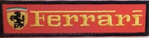 Ferrari Logo Sign Sport Car Racing Logo Sew Ironed On Badge Embroidery Patch