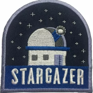 Stargazer Observatory Logo Sew Ironed On Badge Embroidery Patch