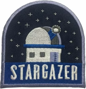 Stargazer Observatory Logo Sew Ironed On Badge Embroidery Patch