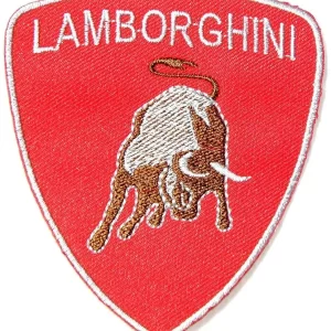 LAMBORGHINI Logo Sew Ironed On Badge Embroidery Patch