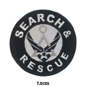 Search and Rescue Sew Ironed On Embroidery Applique Patch