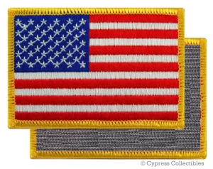 AMERICAN FLAG Sew Ironed On Embroidery Patch