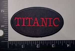 TITANIC Titnt Sew Ironed On Embroidery Applique Patch.