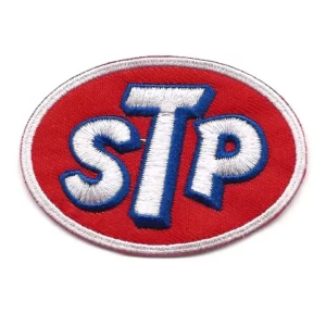 STP Motor Oil Sew Ironed On Embroidery Patch