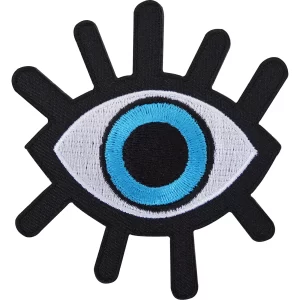 Evil Eye logo Sew Ironed On Badge Embroidery Patch