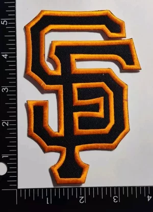 Large SF San Francisco Sew Ironed On Embroidery Patch