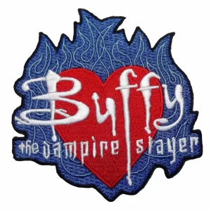 Buffy The Vampire Slayer Flame Sew/Iron On Embroidered Badge