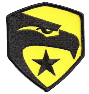 G.I. Joe Yellow Eagle Logo 3 1/2" Patch Embroidered Sew Ironed Badge