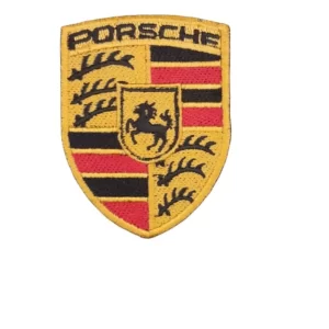 Porsche patch Crest Sew Ironed On Badge Embroidery Applique Patch.